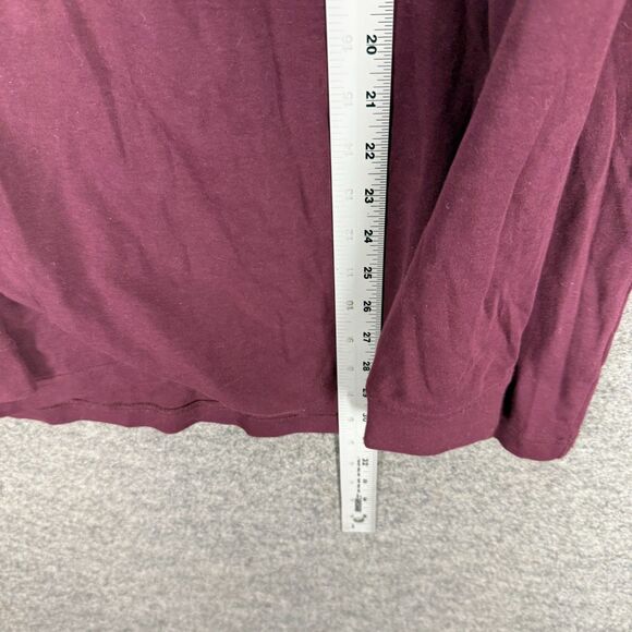 Croft & Barrow Sweater Pullover Men L Large Purple Knit Cotton Long Sleeve - Picture 6 of 7